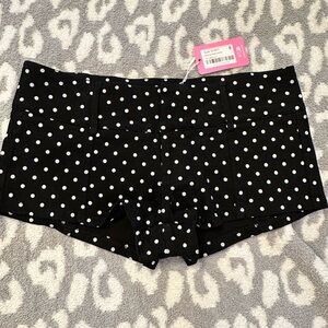 Black Polka Dot Shorts